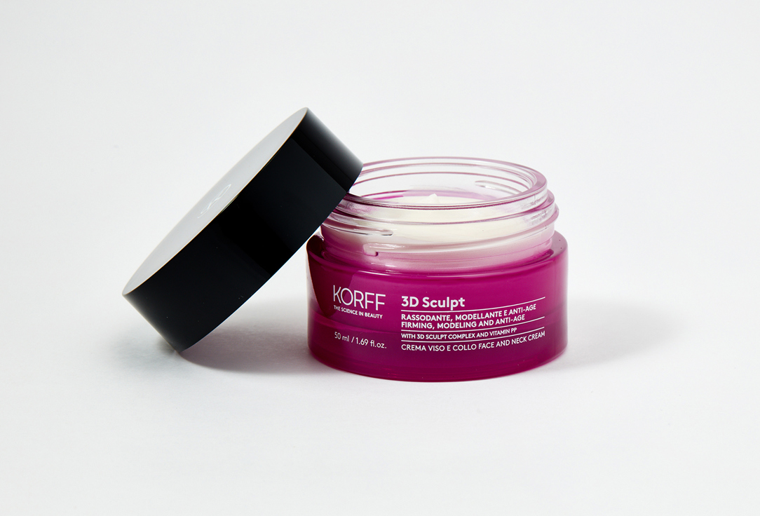 KORFF 3D Sculpt FIRMING, MODELING AND ANTI-AGE FACE AND NECK CREAM 50 мл — фото 4