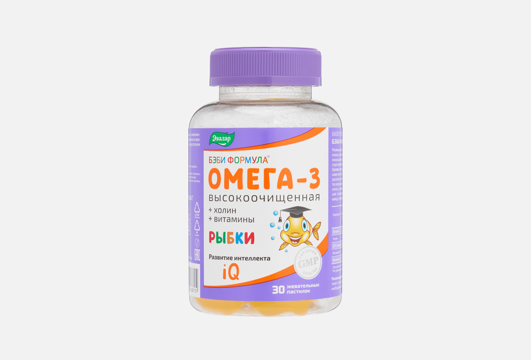 Бэби Формула Омега-3 в пастилках 30 шт