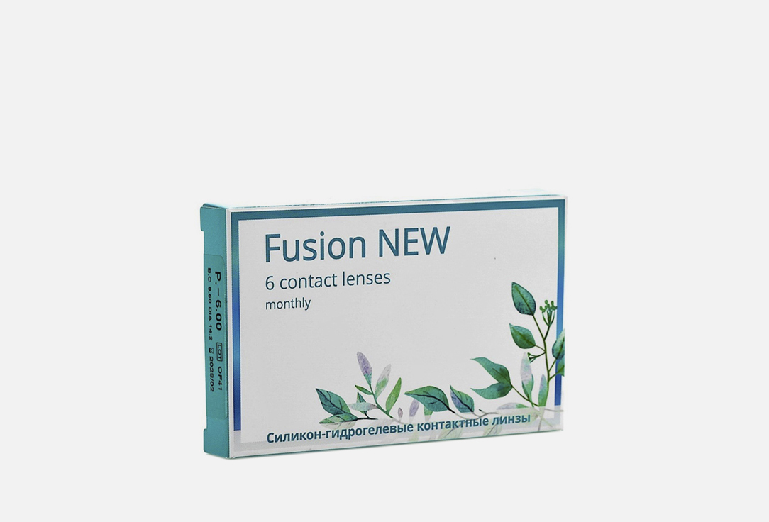 Fusion New bc 8,6, dia 14.2, 6 шт -1.00 оптическая сила